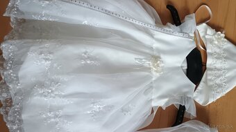 Saty biele na krst velkost 68 - 72 - 3