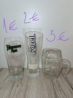 České pivové poháre 1 - 3