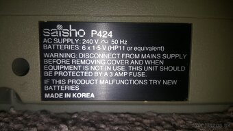 Predám radiomagnetofon Saisho. - 3