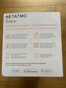 NETATMO SMART TERMOSTAT + 3 SMART RADIÁTOROVÉ VENTILY - 3