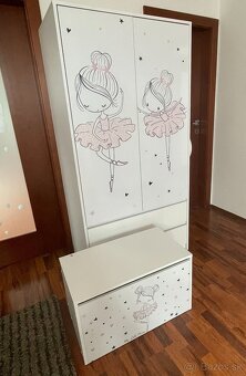 Predám skriňu, posteľ a komodu Ballerina - 3