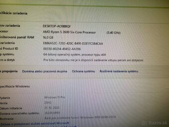Herný počítač Ryzen 5 2600 / 16 GB / GTX 1060 6 GB / SSD+HDD - 3
