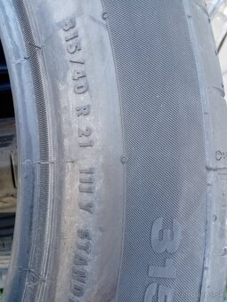 Predám letné pneu 2-šírka 315/40+285/40 R21 Continental - 3
