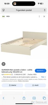 Postel s matracom 140x200cm - 3