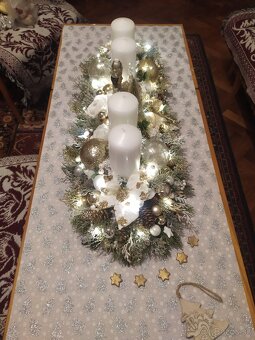 Adventný veniec na stol - 3