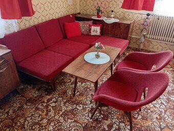 Staršia obývacia stena + gauč + kreslá - 3