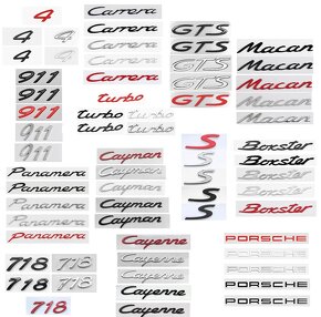 PORSCHE Logo, Emblém, Nápis - 3