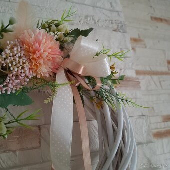 Kvetovany vencek 30 cm - 3