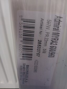 Kúpeľňový radiátor 600/960 - 3