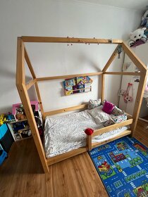 Detská domčeková posteľ + matrac - 3