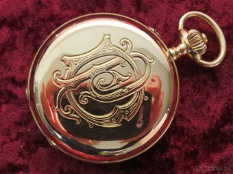 HUMBERT - Vreckové hodinky DROZ KALENDER 18K 750 GOLD - 3