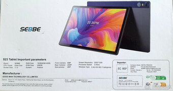 11" tablet SEBBE S23 8GB+8GB / 256 GB FHDB 2000x1200 - 3