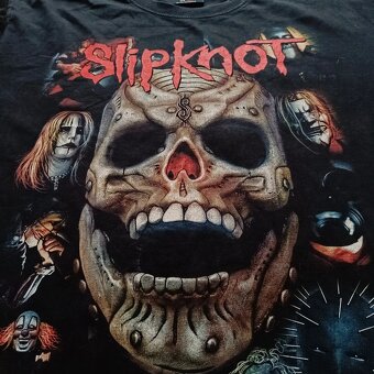 Slipknot čierne tričko s potlačou rock metal deathmetal XL - 3