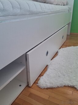 Biela posteľ 90x200cm - 3