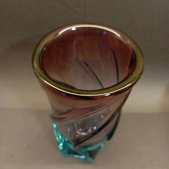 váza, hutné sklo - 3