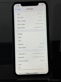 Predám Apple iPhone 11 128GB Silver Stav Nového Telefónu - 3