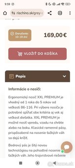 XXL ergonomický nosič Richino - 3