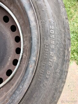 Predám 4ks letne pneu s diskami 205 55 r16 - 3