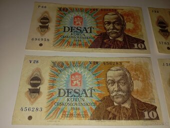 BANKOVKY 10 KČS 1986, VŠECHNY VYDANÉ SÉRIE - 3
