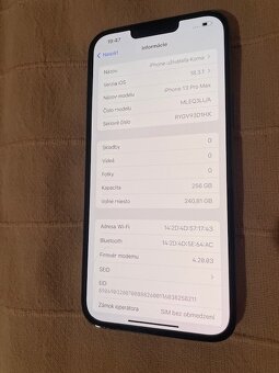 Krásny Iphone 13 PRO MAX 256GB 93 percent - 3