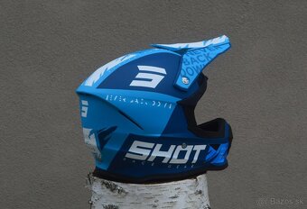 helma okulare shot mx atv enduro matná modrá - 3