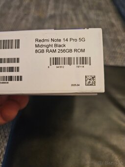 XIAOMI REDMI NOTE 14 PRO-5G,8/256,FARBA MIDNIGHT BLACK,DUAL - 3