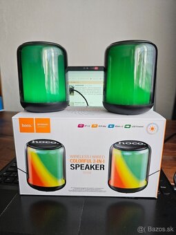 Prenosné reproduktory HOCO BS56 2v1: bezdrôtové a káblové - 3