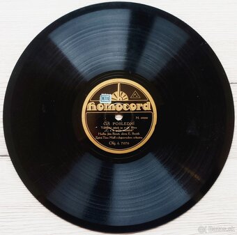 Starožitná šelaková gramodeska C. a K. polní maršálek - 3