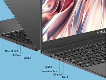 Predám hliníkový 15.6"notebook FullHD IPS 8GB 256 GB SSD - - 3