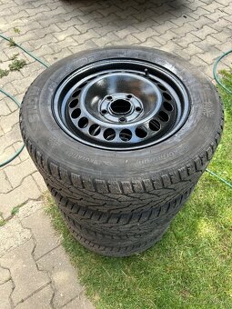 R16 Zimné pneu + plechové disky na Opel - 3