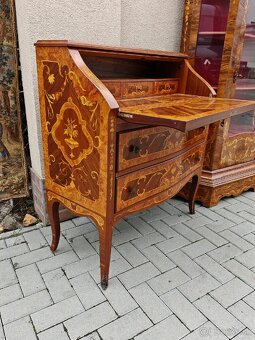 Intarzovaná písacia komoda - 3