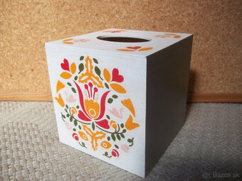 Drevený vreckovník v tvare kocky - 3