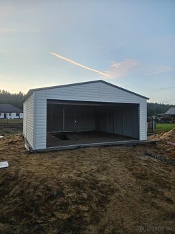 Plechová garáž 6x5,5m - 3