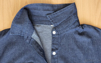 Džínsové šaty - Tmavomodré - 3