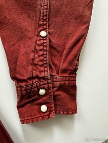 Pánska,kvalitná džínsová košeľa G STAR RAW - veľkosť M - 3