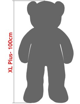 Plyšový medveď XL 100 cm biely - 3