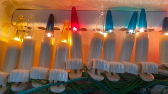 Retro vianočné svetielka aj s náhradnými žiarovkami - 3