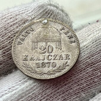 vzácny 20 krajczár 1870 gy.f - 3