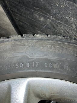 Predám zimné pneumatiky + alu disky 225/50/R17 - 3