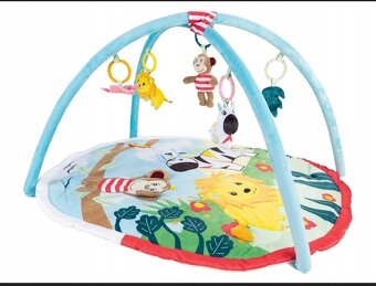 Detská postieľka s matracom, mantinelom a kolotočom + bonus - 3