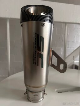 Športový  Nerezový  ladený univerzálny moto výfuk SCProject - 3