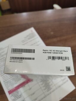 Redmi 15C 4/128GB black,zabalený,záruka 2r - 3