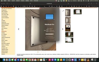apple macbook pro 13" M2 2022 24RAM 1000SSD touchbar - 3