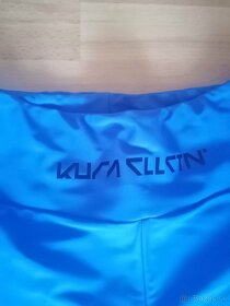 Kura collection zip flare leggings modré - 3