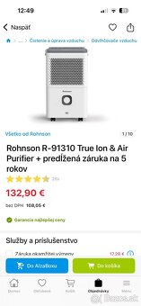 Cisticka vzduchu plus odvlhcovac s ionizatorom - 3