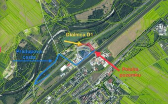 Predaj priemyselného /skladového pozemku priamo pri diaľnici - 3