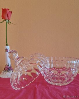 Sklenená dóza s vrchnákom / bonboniéra (V=18 cm) - 3