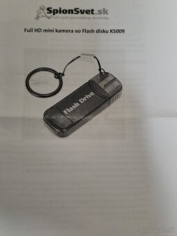Špionážna kamera v podobe flash disku (USB kľúča) - 3