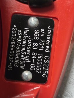 Jonsered CS 2250 S motorova pila top stav - 3