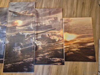 Obraz plátno - viac častí, motív tanky lietadlá - 3